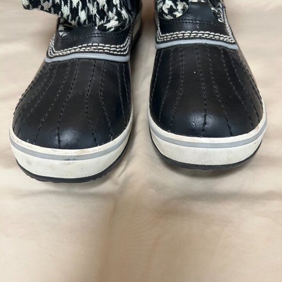 Sorel Tivoli Houndstooth Waterproof Boots Womens Size 8.5 - Picture 2 of 12